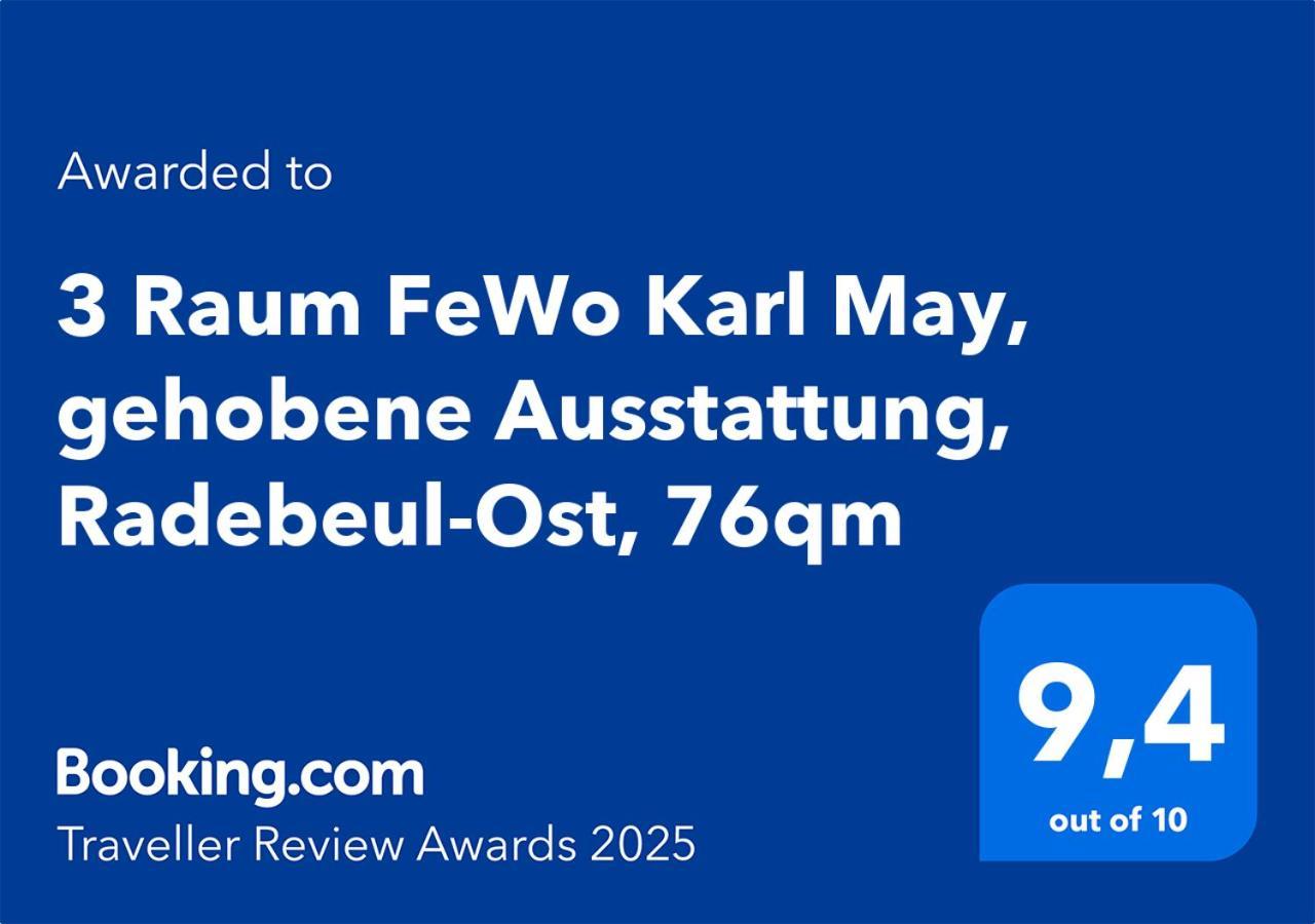 3 Raum Fewo Karl May, Gehobene Ausstattung, Radebeul-Ost, 76Qm Экстерьер фото